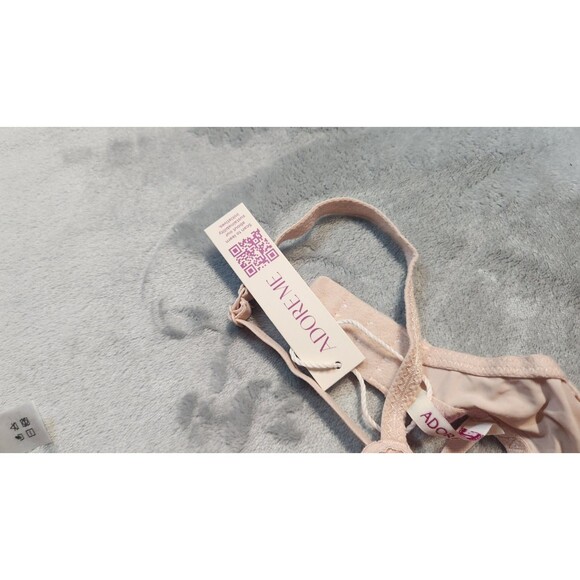 Adore Me 36B Bra Pink Lace Mesh Underwire Unlined Unpadded Stretch Back Closure - Picture 4 of 5